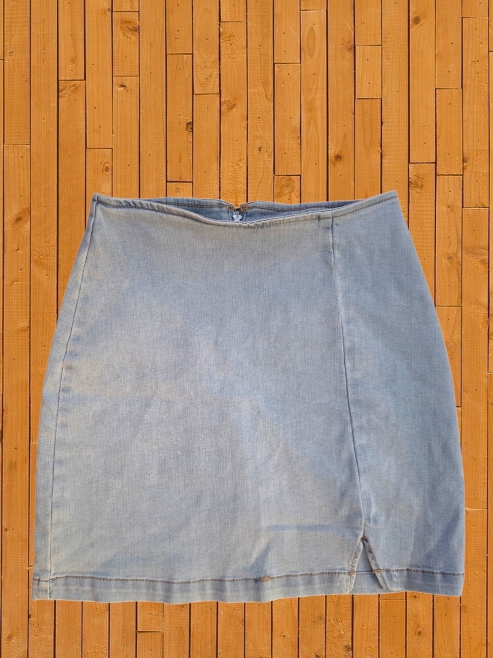 Wild Fable Light Wash Denim Mini Skirt Size 00 High Rise Y2K